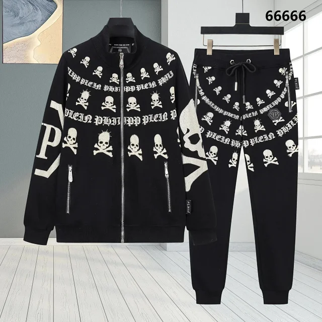 Philipp Plein Tracksuits Skull Print Zip Tracksuit product detail image 10