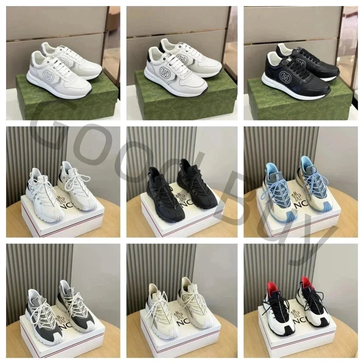 Gucci GG Supreme Sneakers / Moncler Genius 2023 B22 Sneakers - 003512
