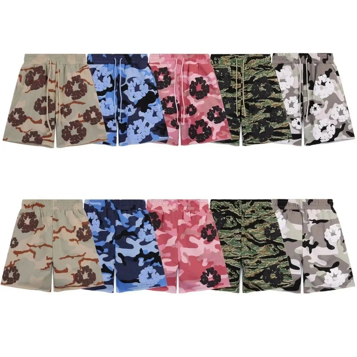 Corteiz Alcatraz Camouflage T-Shirt and Shorts Set product photo 3