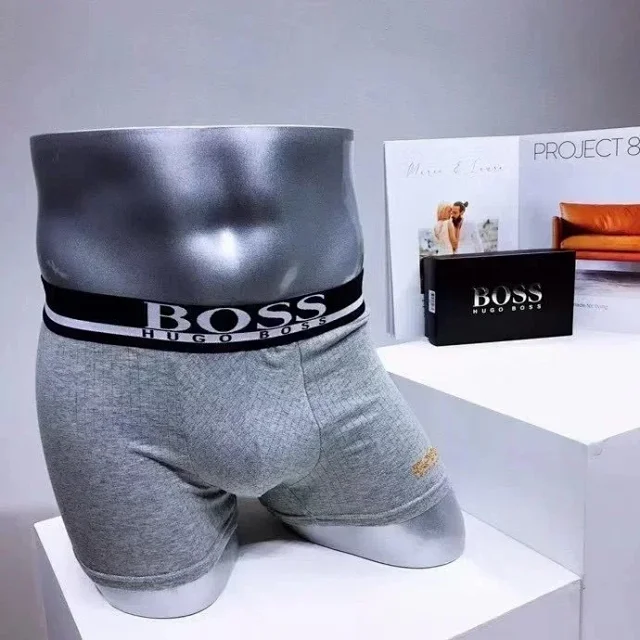 BOSS Underwear Men's logo-waistband boxer briefs product detail image 6