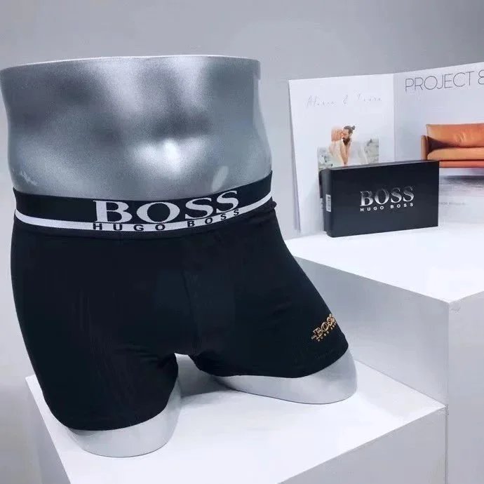 BOSS Underwear Men's logo-waistband boxer briefs image 2