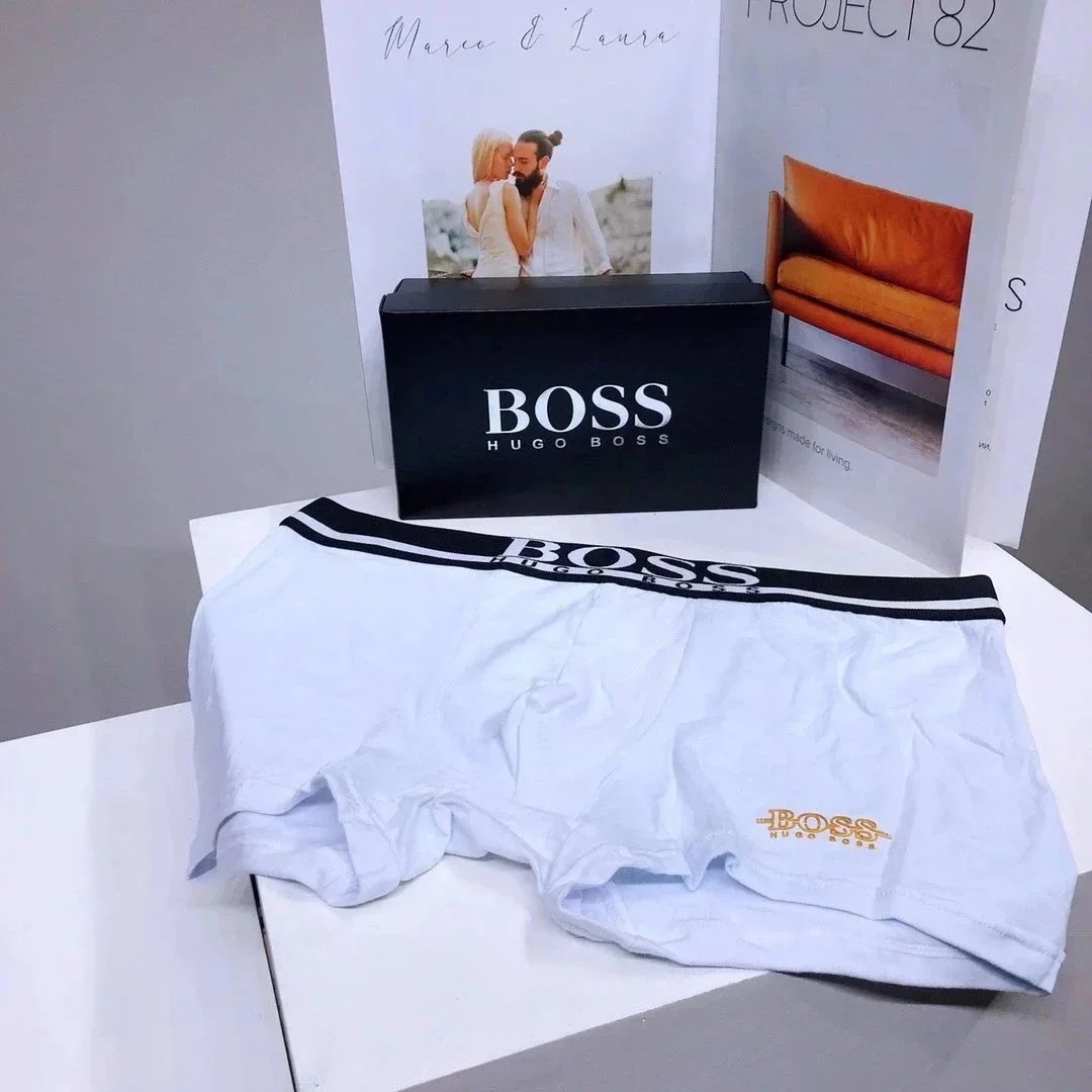 BOSS Underwear Men's logo-waistband boxer briefs image 6