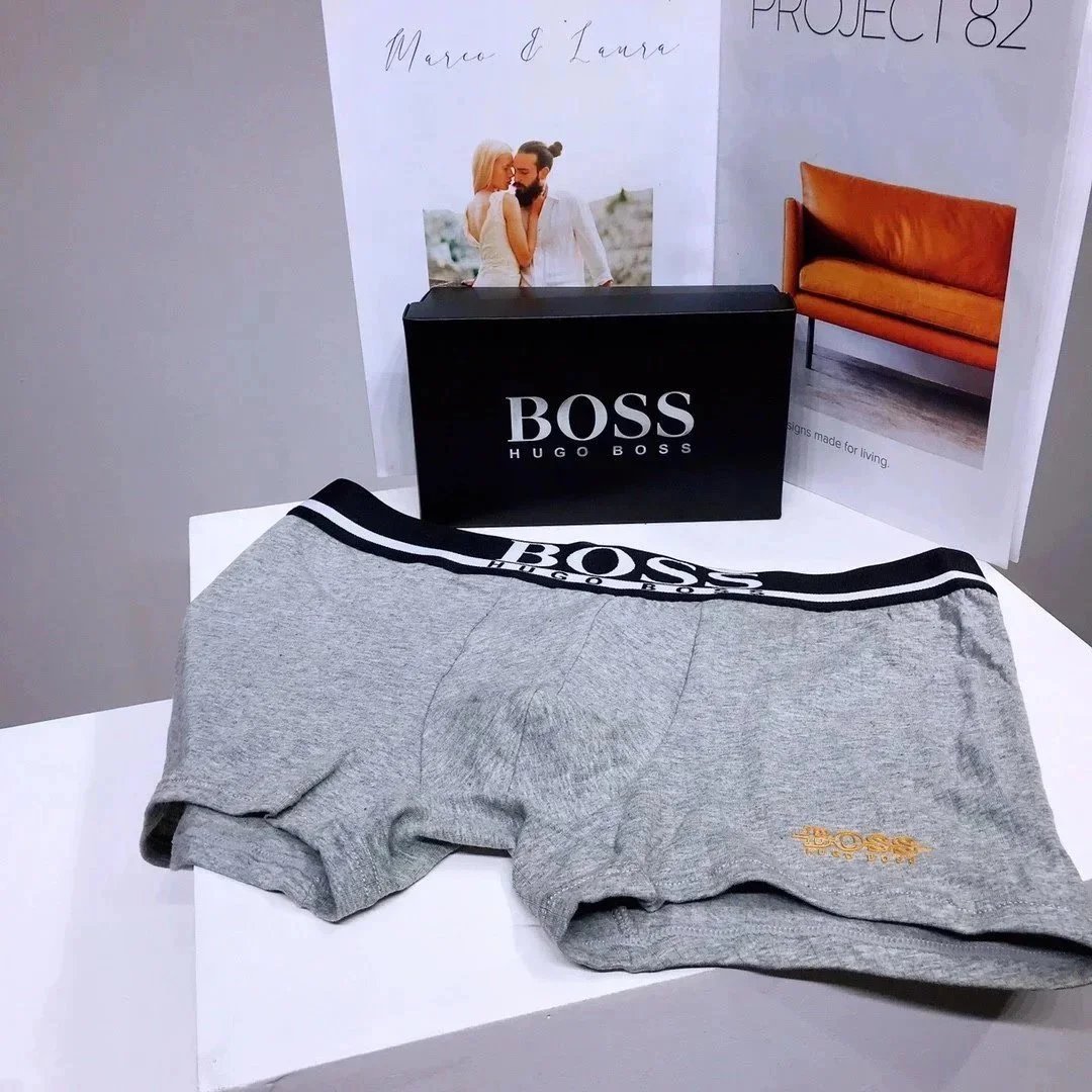 BOSS Underwear Men's logo-waistband boxer briefs image 7