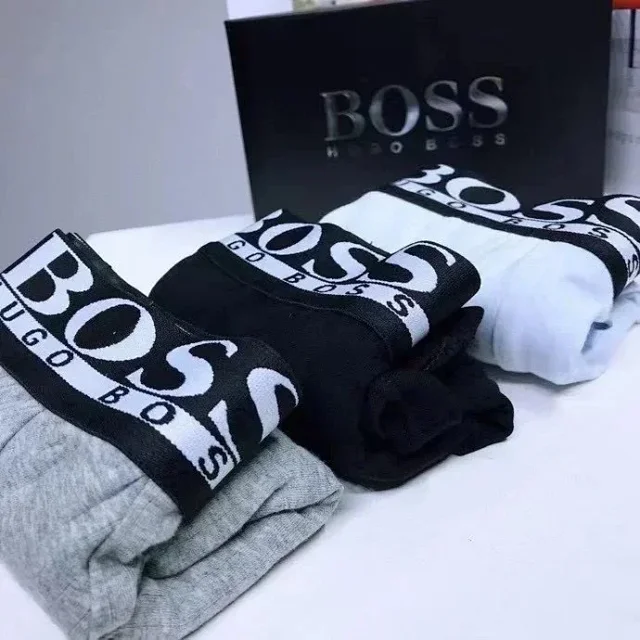 BOSS Underwear Men's logo-waistband boxer briefs product detail image 10