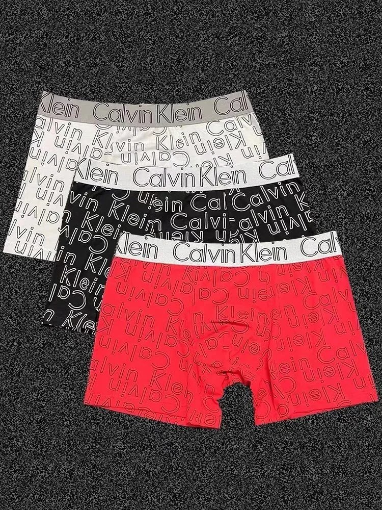 Calvin Klein Underwear Men's Logo-Print Boxer Briefs, 3-Pack image 2