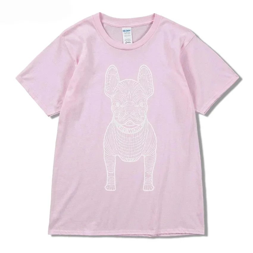 Pink with white lettering