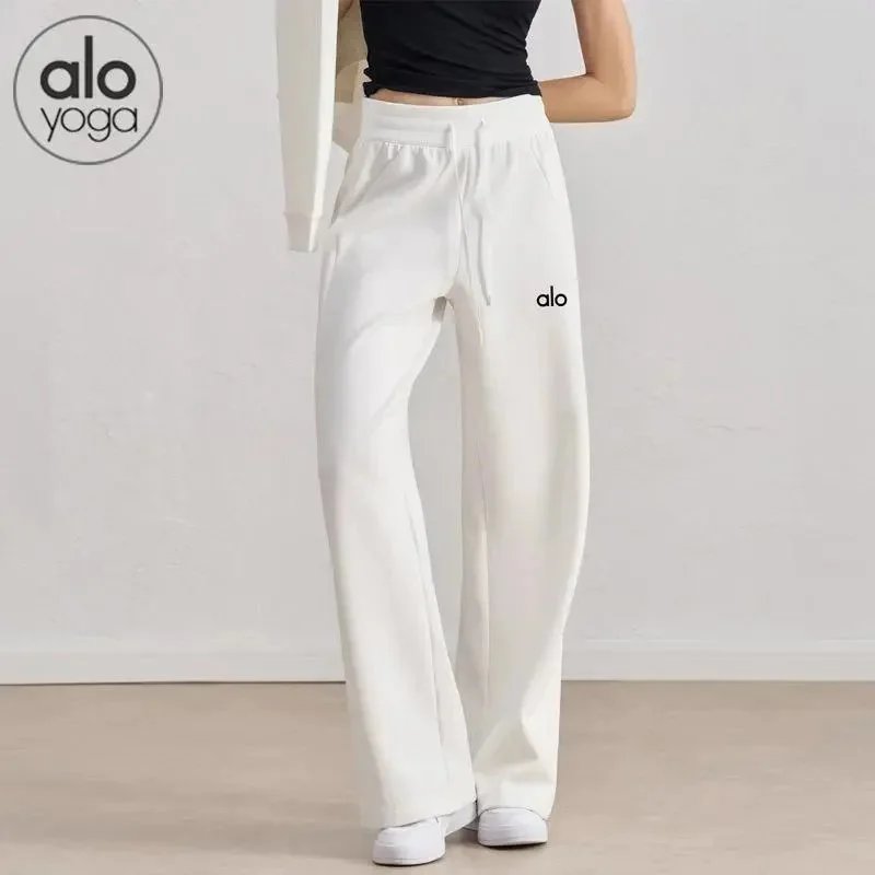 Alo Yoga Airbrush High-Waisted Wide-Leg Sweatpants