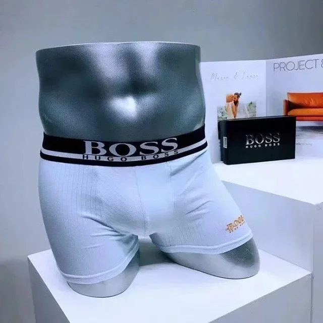 BOSS Underwear Men's logo-waistband boxer briefs product detail image 5