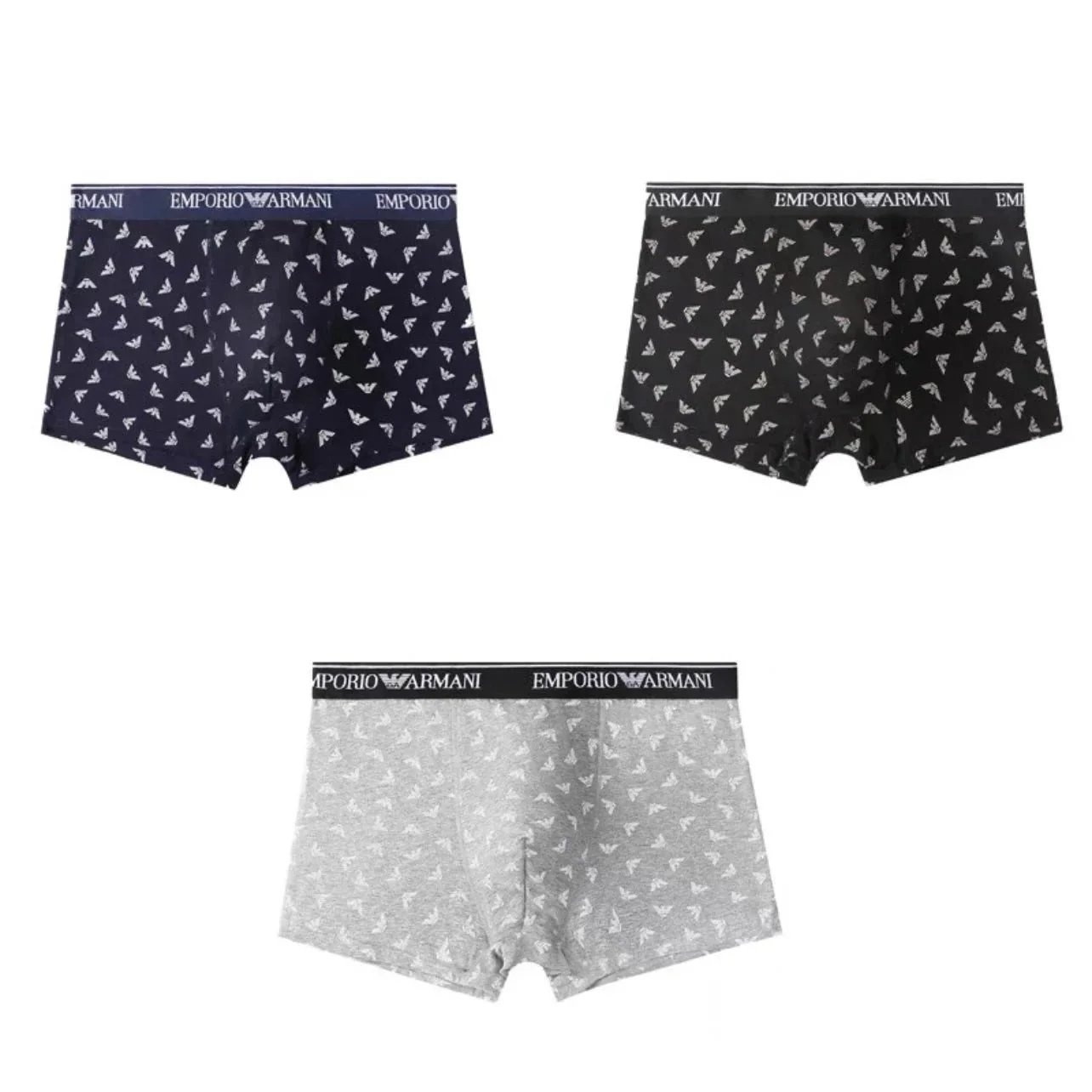 Emporio Armani Underwear Men's logo-print boxer briefs image 2