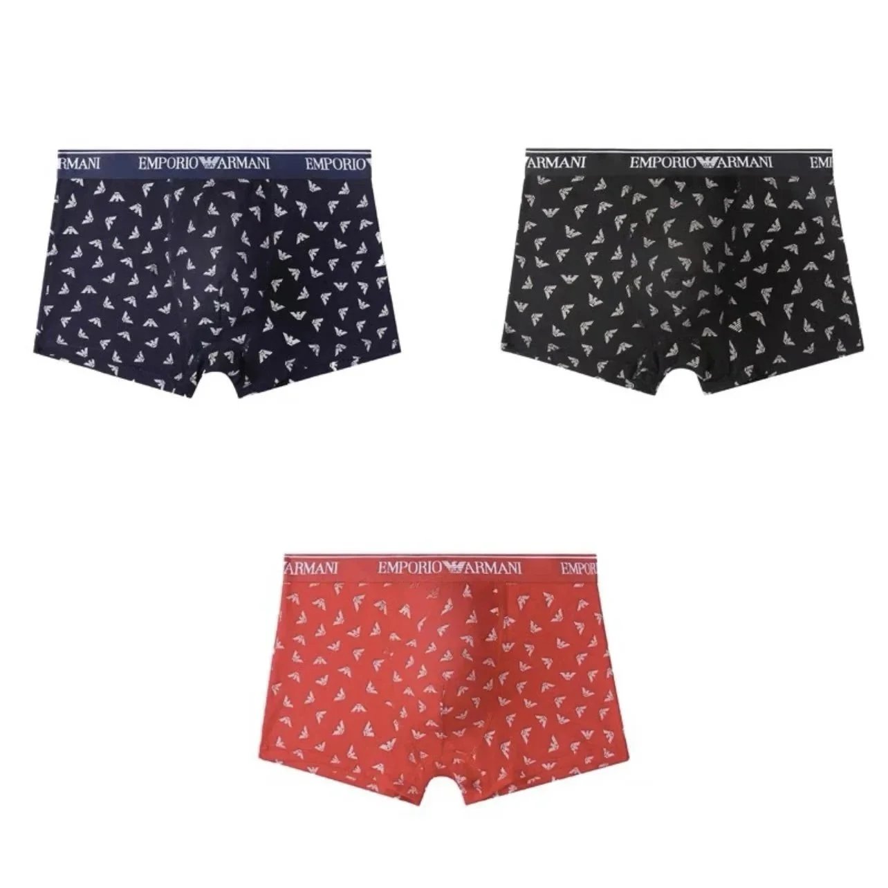Emporio Armani Underwear Men's logo-print boxer briefs image 5