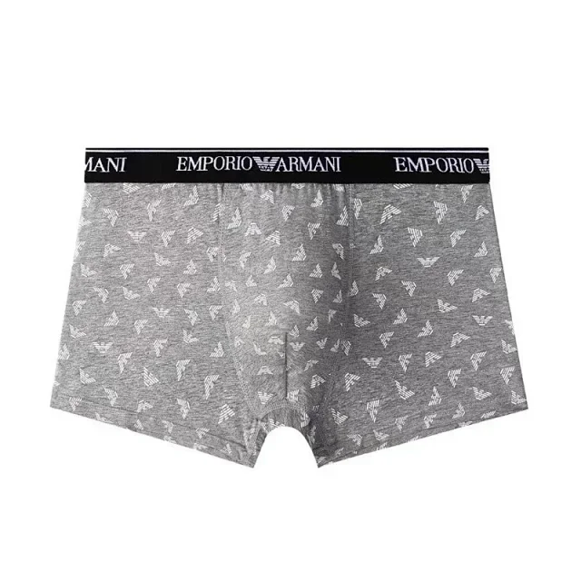 Emporio Armani Underwear Men's logo-print boxer briefs product detail image 3