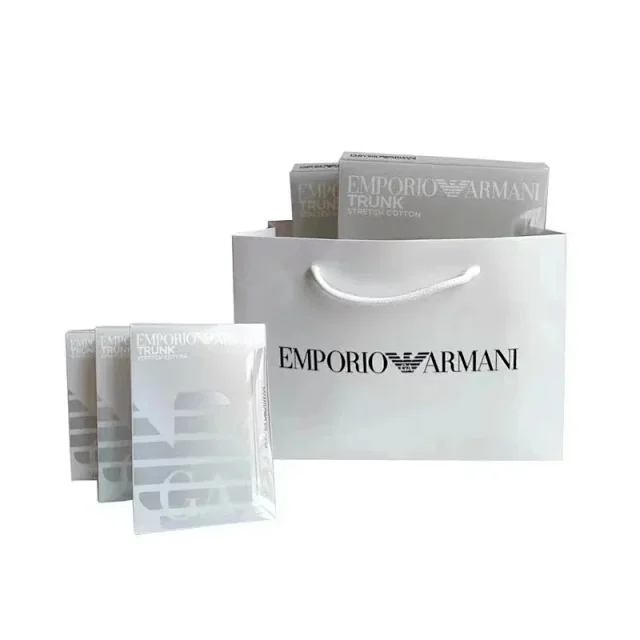 Emporio Armani Underwear Men's logo-print boxer briefs product detail image 6