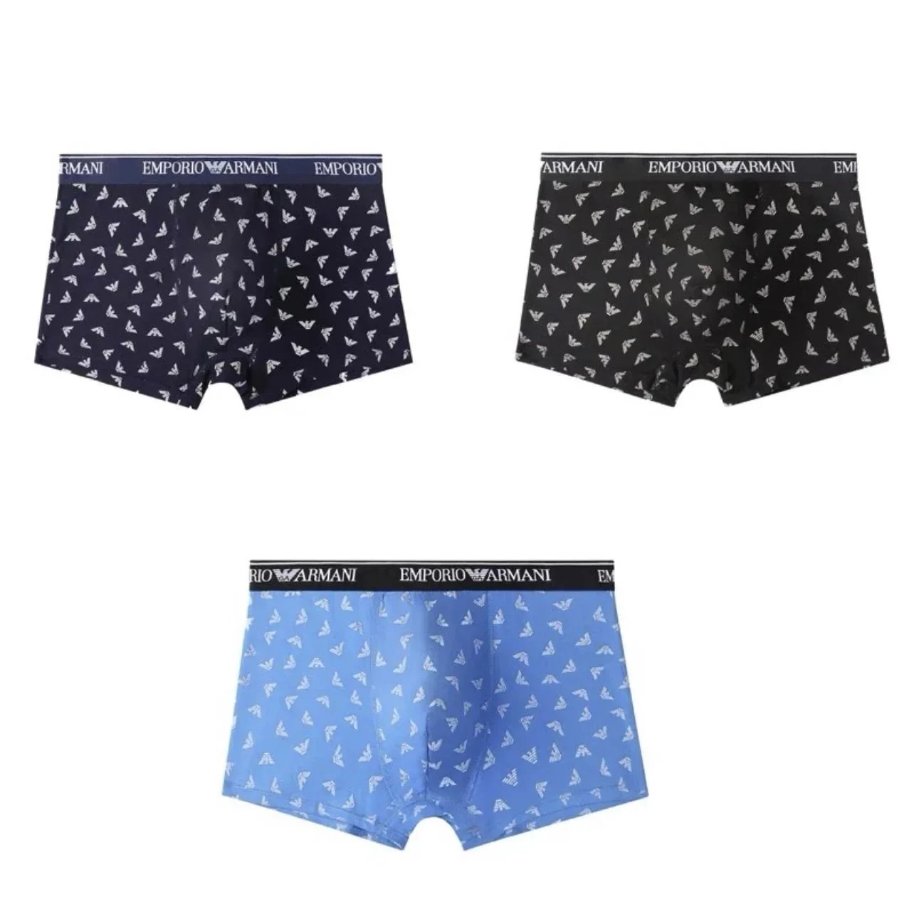 Emporio Armani Underwear Men's logo-print boxer briefs image 3