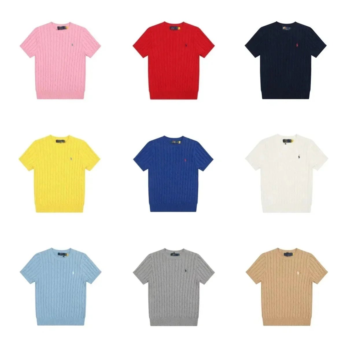 Polo Ralph Lauren Cable Knit Short-Sleeve Sweater