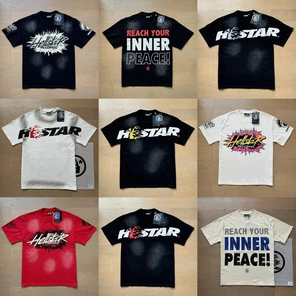 Hellstar Records H*STAR Graphic T-Shirts - 003412