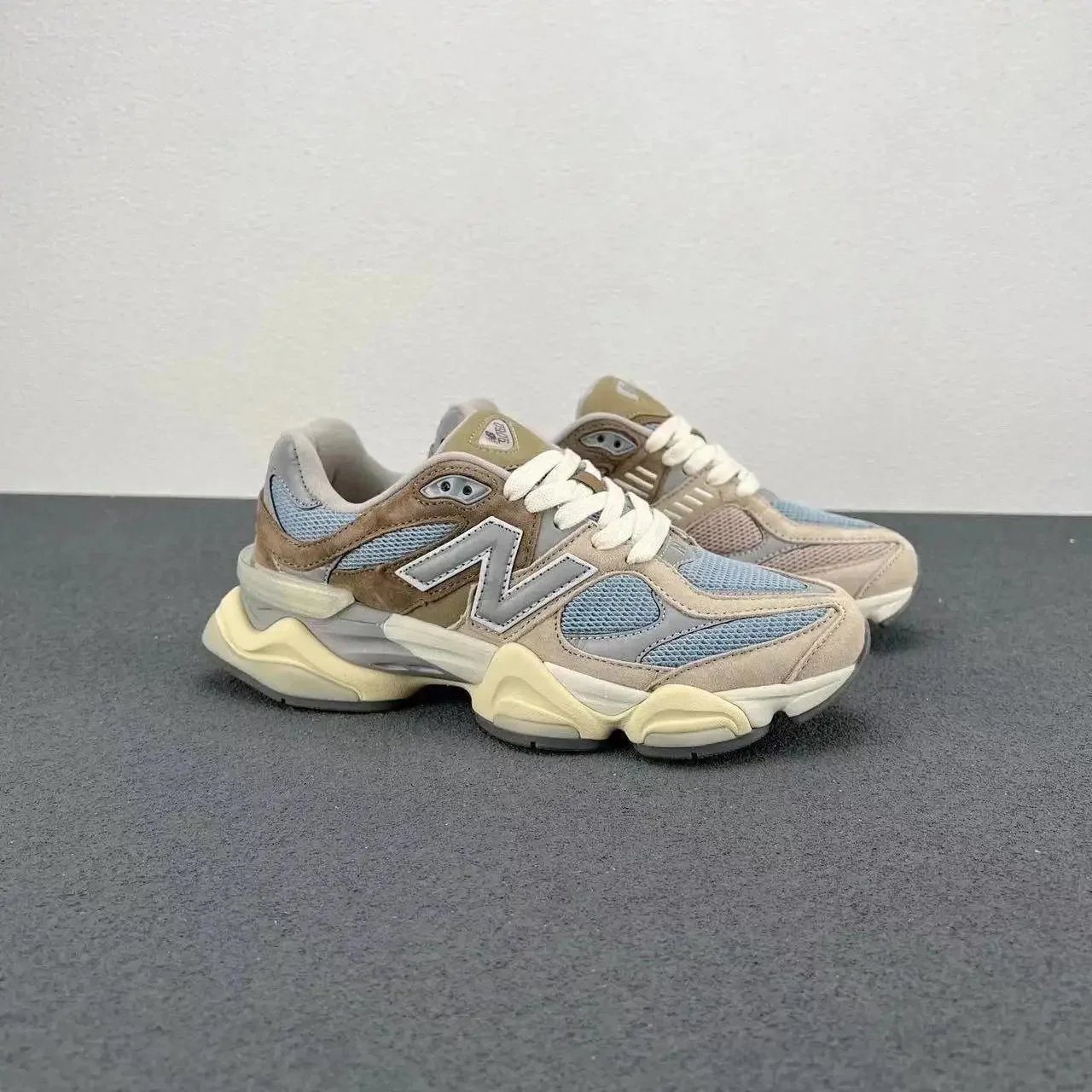 Brownish blue, runs one size small