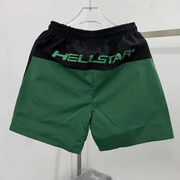 Hellstar Logo Side-Stripe Shorts Blue / White - 15