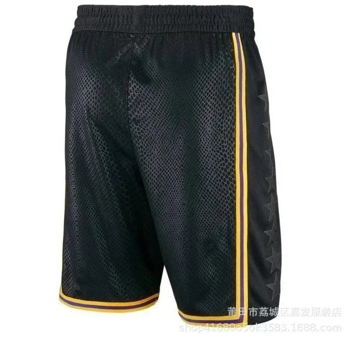 湖人黑色城市球裤 option