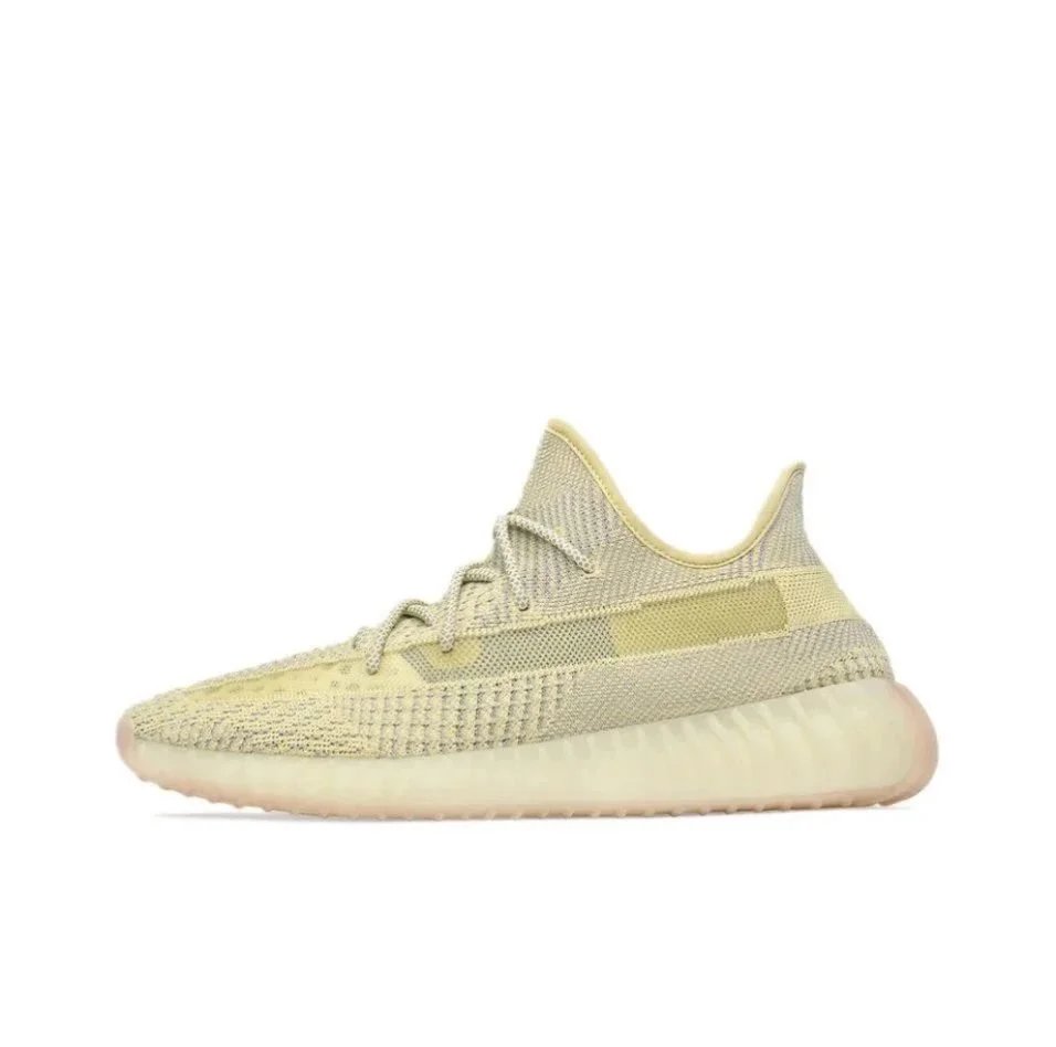 Dirty yellow reflective shoelaces