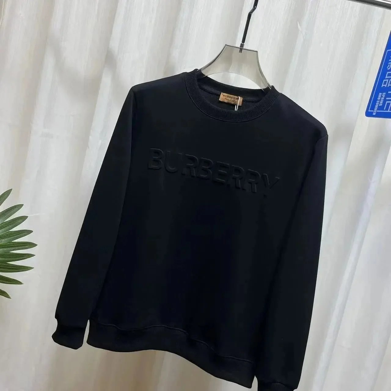 Burberry Hoodies & Sweatshirts Embroidered logo crewneck sweatshirt — Black 1 sweater