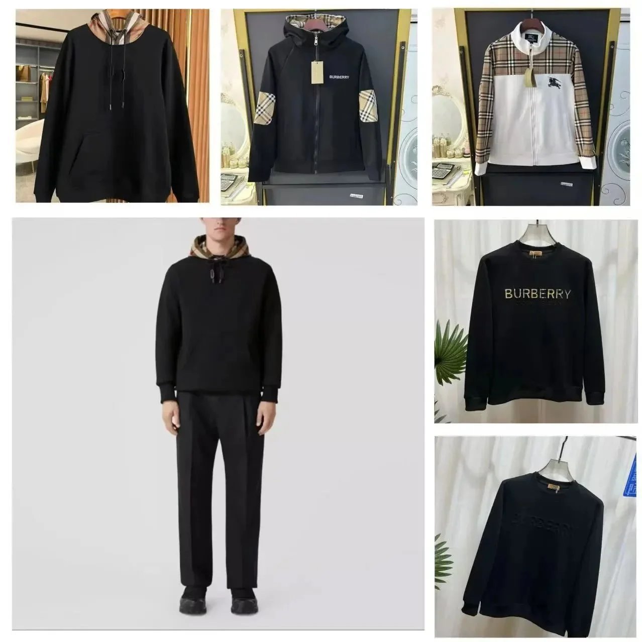 Burberry Hoodies & Sweatshirts Embroidered logo crewneck sweatshirt image 1