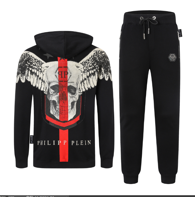 Philipp Plein Tracksuits Skull Print Zip Tracksuit image 3