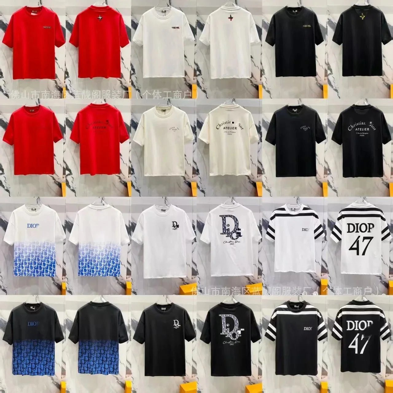 Dior Oblique & Atelier Logo T-Shirt - 002801