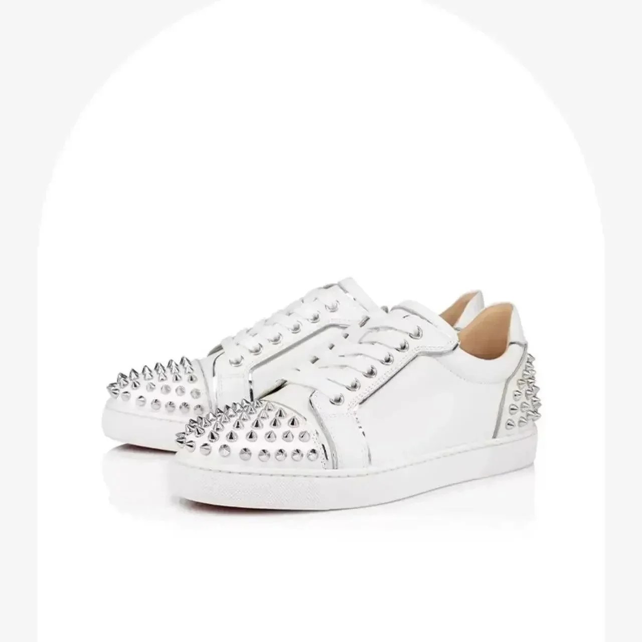 White front and back studs