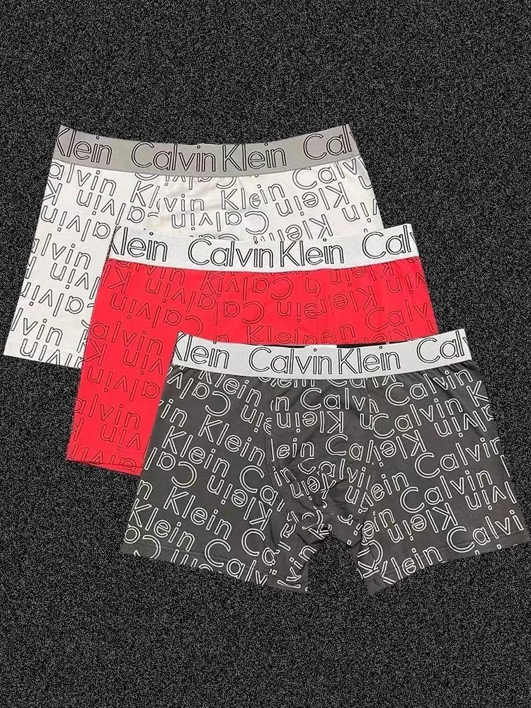Calvin Klein Underwear Men's Logo-Print Boxer Briefs, 3-Pack image 4