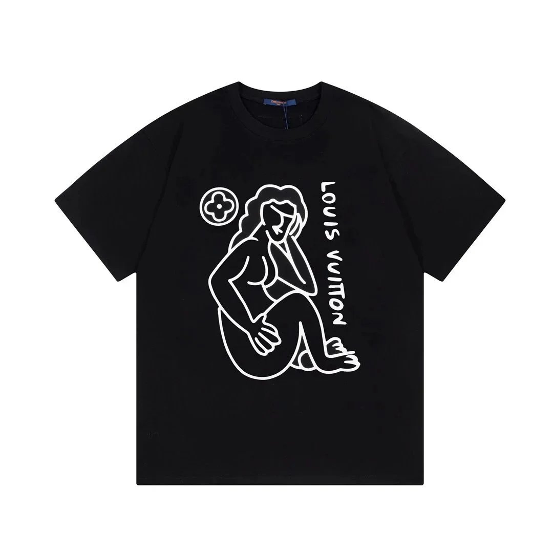 Louis Vuitton T-Shirts Graphic Print — 1