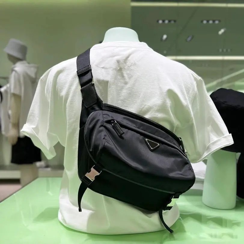 Prada Men's Messenger Bag Casual Shoulder Bag Backpack