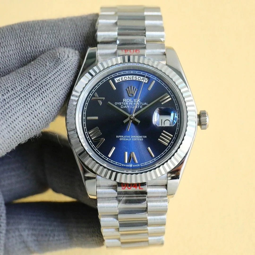 Rolex Datejust Two-Tone Steel & Yellow Gold, Blue Dial, Fluted Bezel