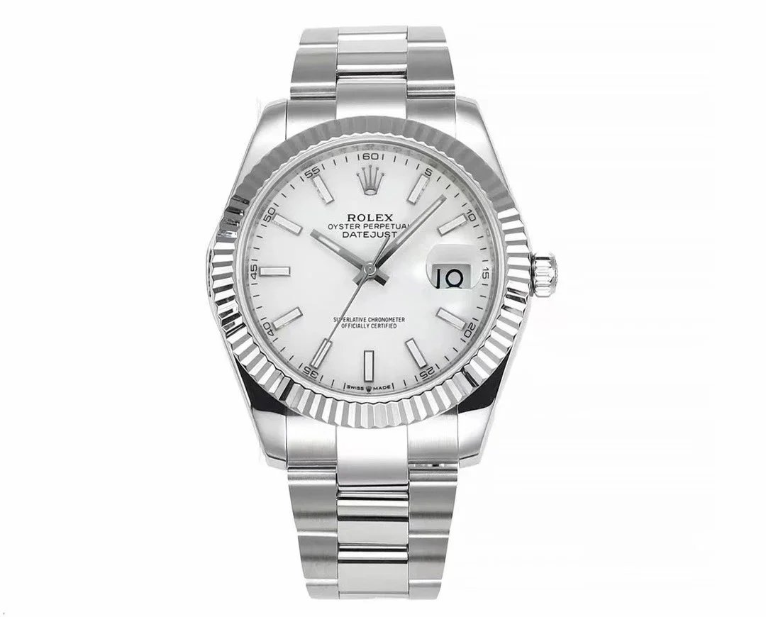 Rolex Datejust Stainless Steel, Silver Dial, Jubilee Bracelet, Fluted Bezel