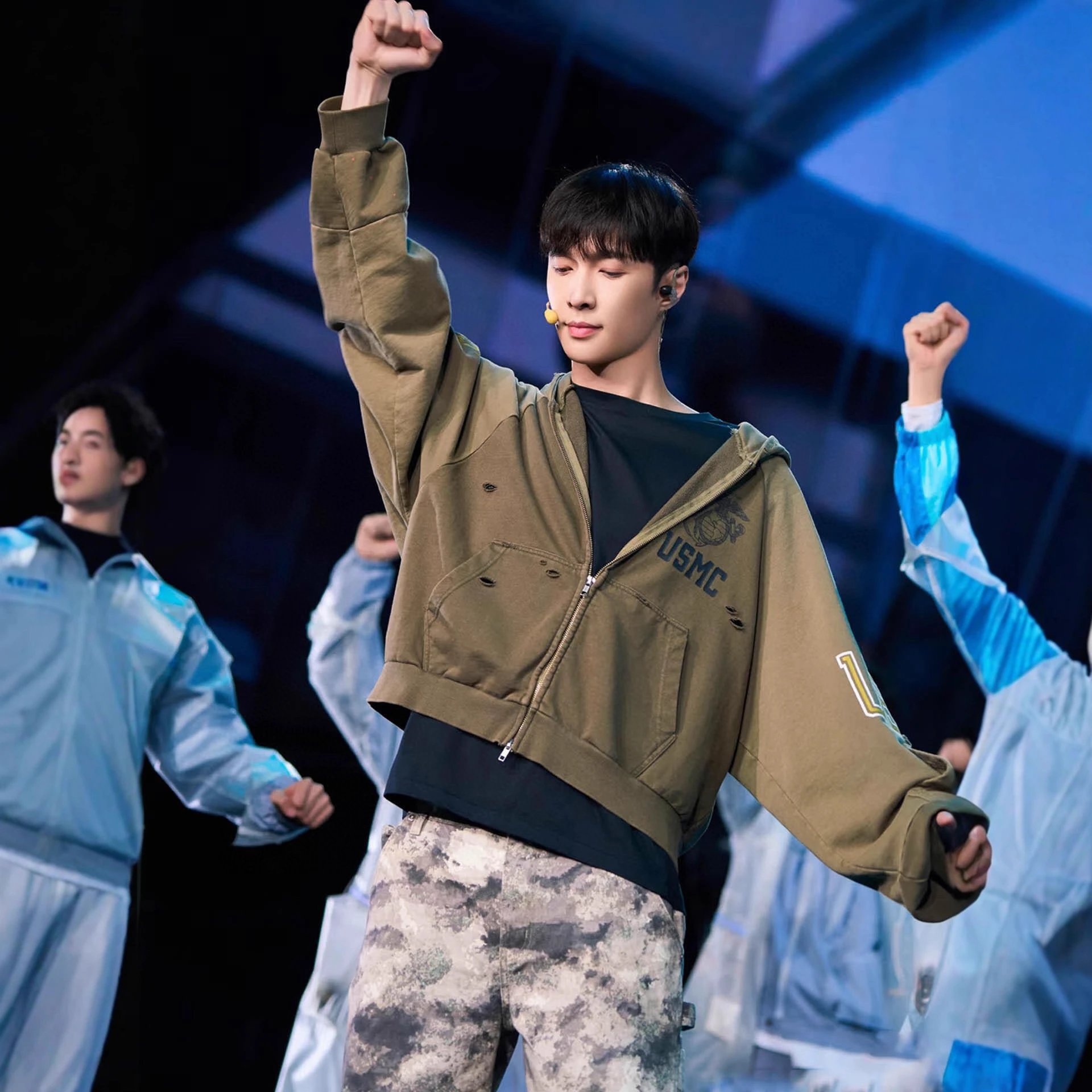 Project G/r Reconstructed Folded Zip Hoodie