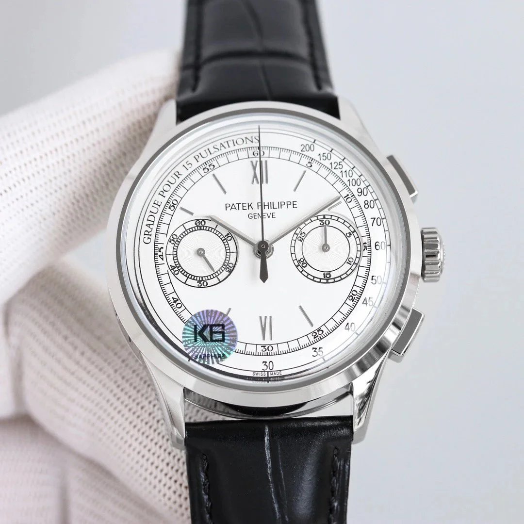 Patek Philippe Chronograph Leather Strap