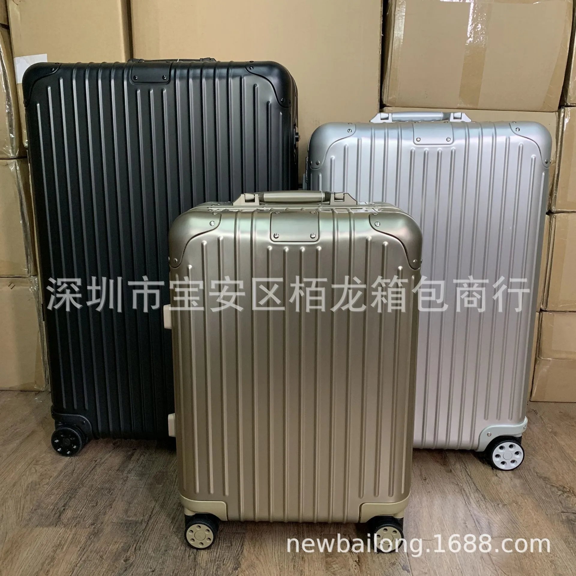 Original All Aluminum Magnesium Alloy 925 Classic Trolley Case 21 inch Boarding Metal Trunk Sport Edition (Please take a unboxing video upon receipt)