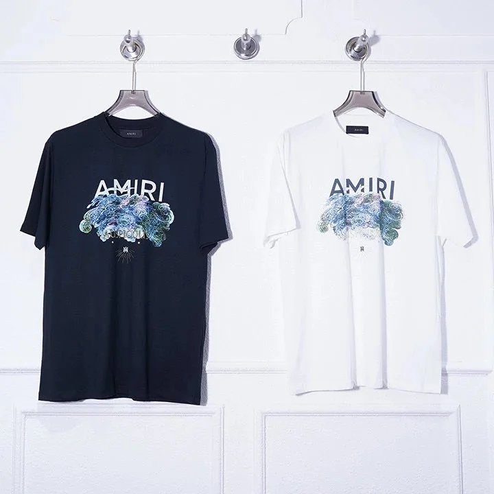 Black and White Floral-Graphic T-Shirt Selection - 144101