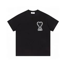 thumbnail for Classic logo big love short-sleeved T-shirt is versatile and good-looking, the same style for men and women, a must-have for everyone, and the three standards are complete