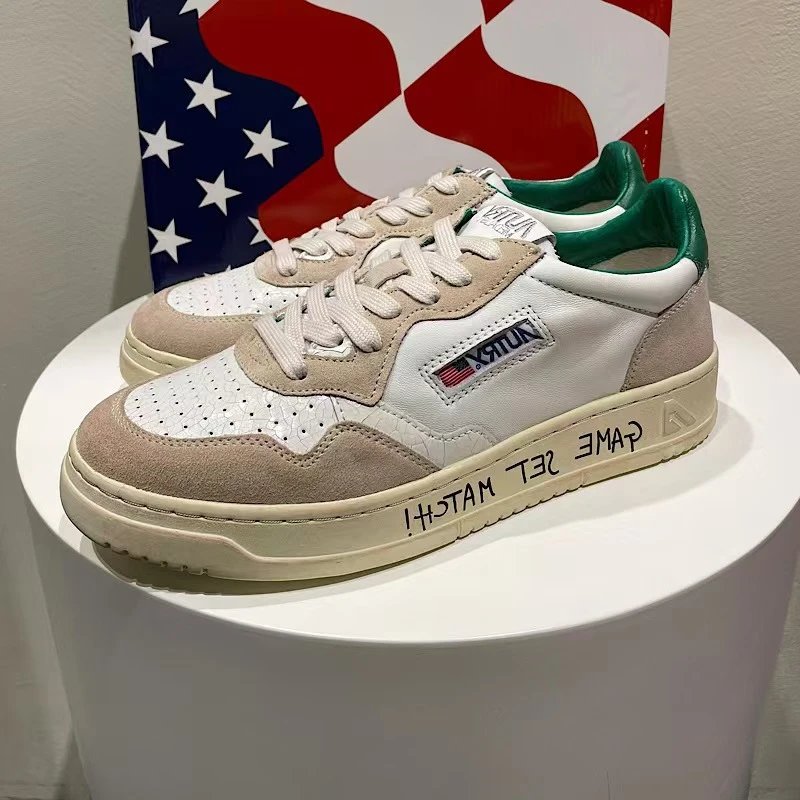 Autry Action Shoes White Beige Suede Sneakers - 17
