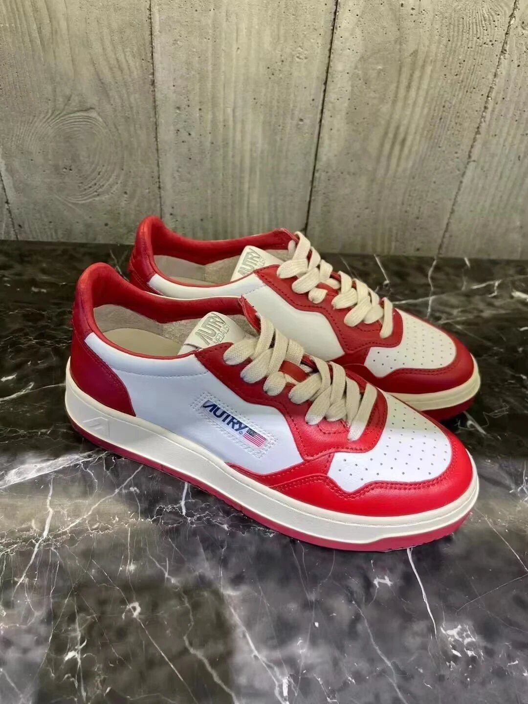Autry Action Shoes White Beige Suede Sneakers - 2