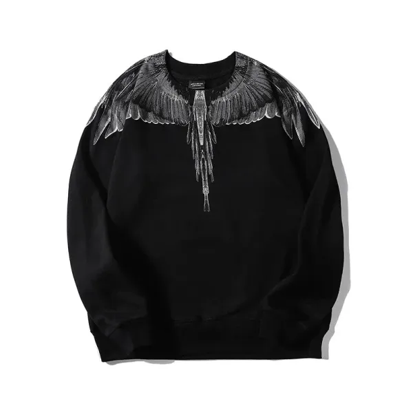 Marcelo Burlon County of Milan Wings Print Split-Color Hoodie - 6