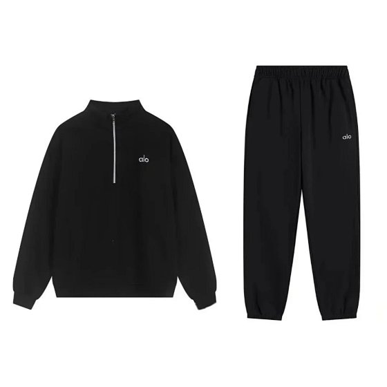 Autumn Winter American Style Athletic Hooded Sweatshirt Loose Fit Unisex Sweatsuit Set