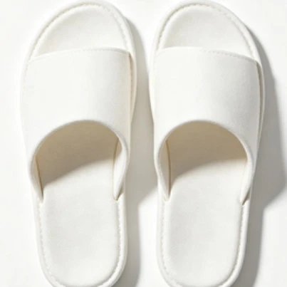 Front mesh surface hooked insole with orange circle four-color toe cap slippers 88050623