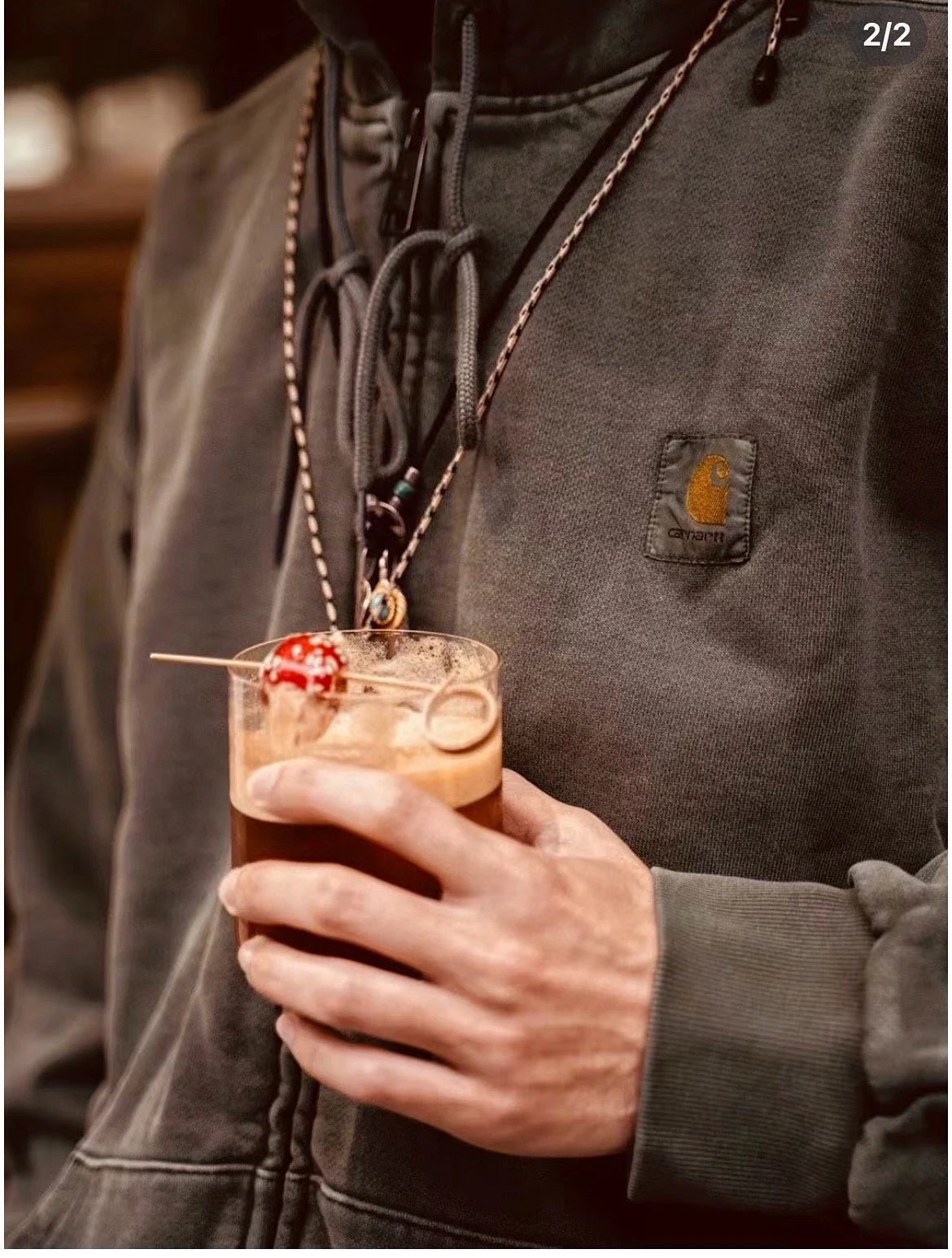 Carhartt Work In Progress Carhartt WIP Hooded Jacket Charcoal Gray Outerwear product detail 2 in Litbuy spreadsheet finds