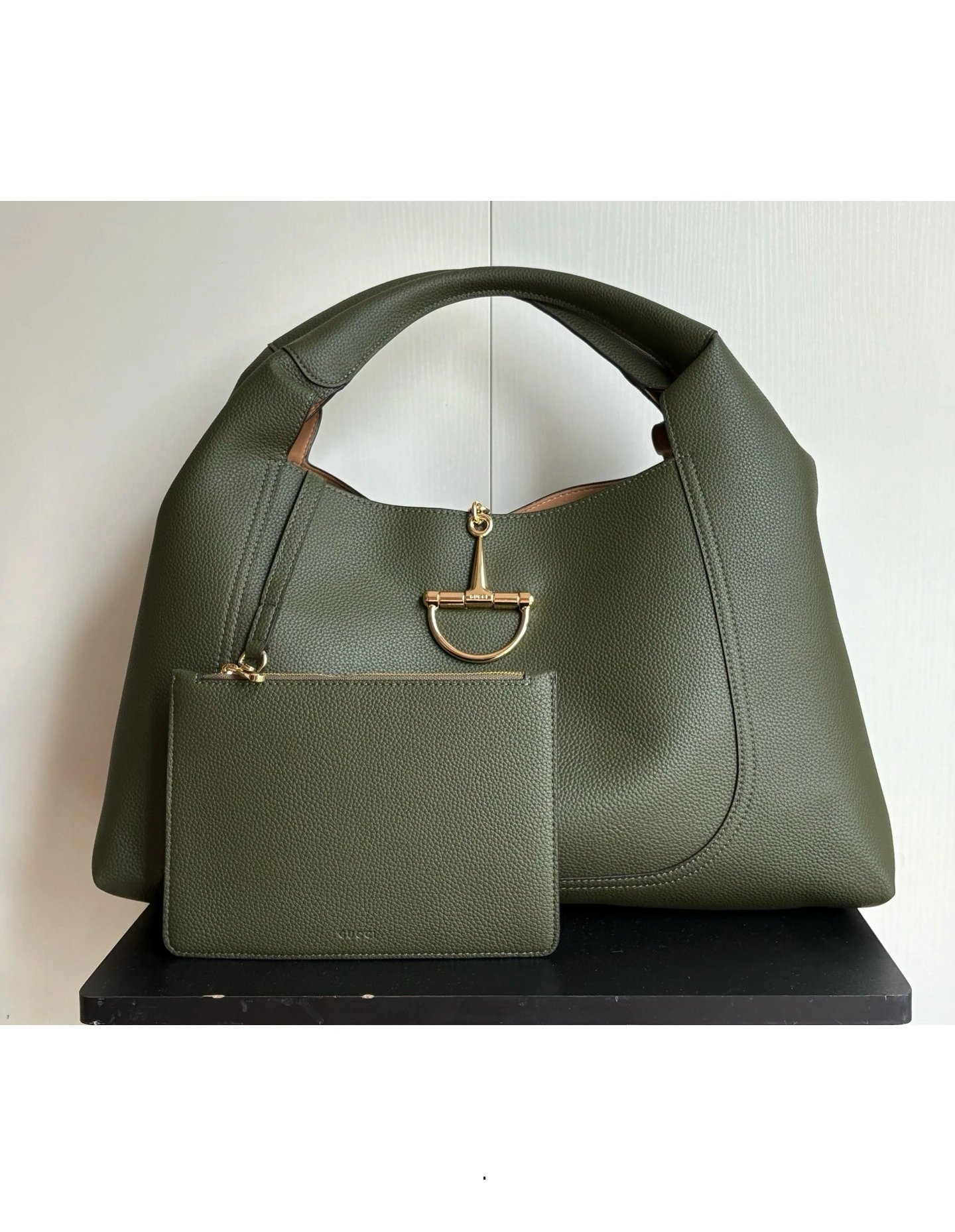 Gucci Jackie 1961 Small Black Grainy Leather Hobo Bag - 8
