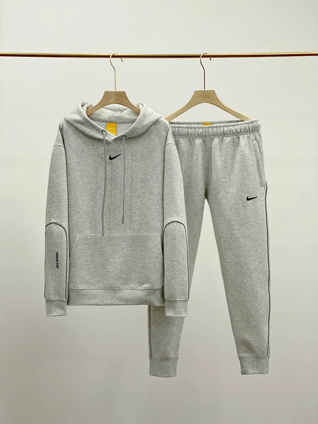 Nike NOCTA Hoodie and Sweatpants Set Olive Green Tracksuit product detail 2 in Litbuy spreadsheet finds
