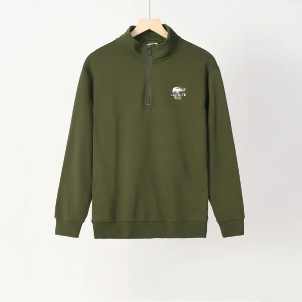 Lacoste Half-Zip Sweatshirt Army Green - 1