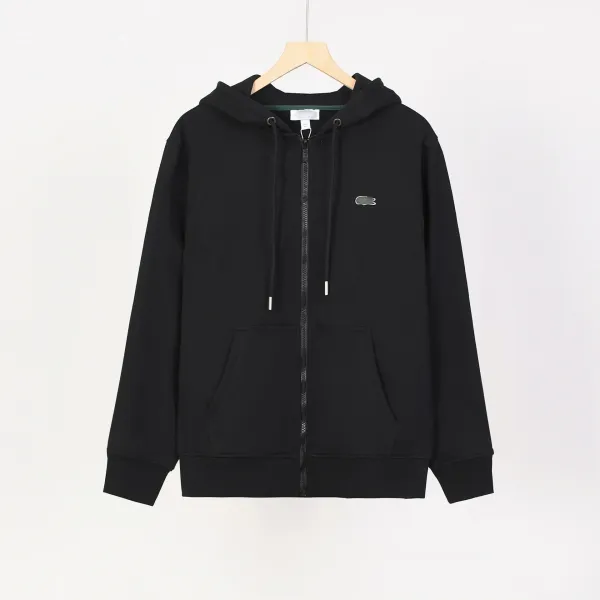 Lacoste Classic Zip-Up Hoodie Black - 1