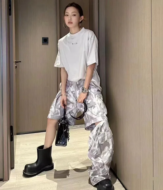 Balenciaga Trousers Detachable camouflage cargo product detail image 1