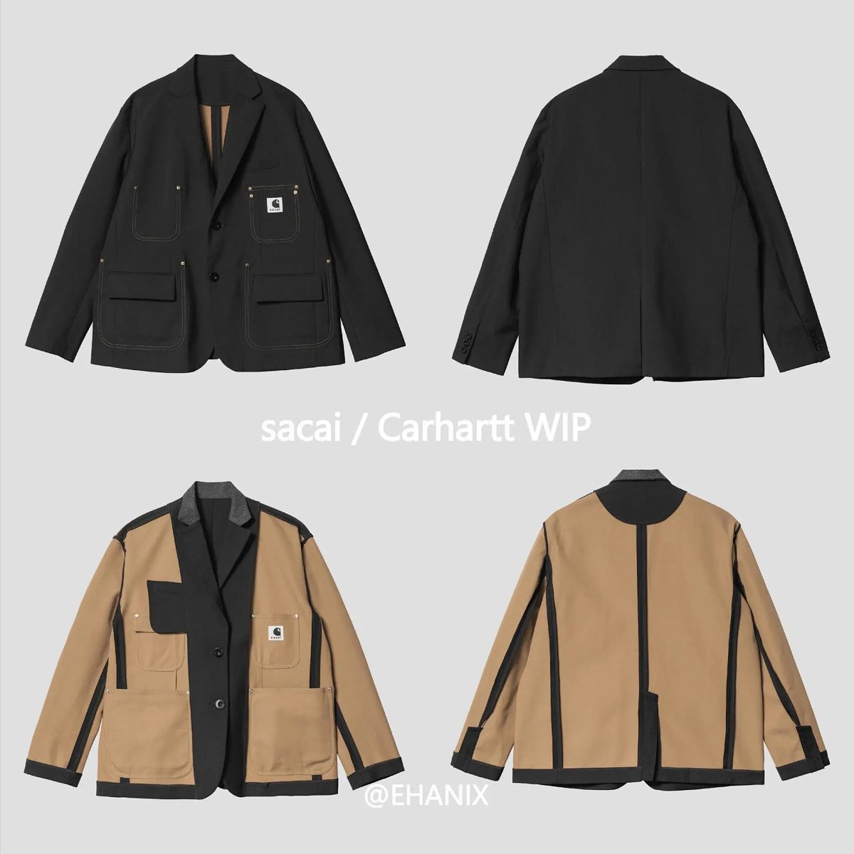 Carhartt Work In Progress Utility Blazer Navy product detail 21 in Litbuy spreadsheet finds